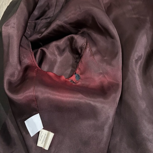 Vtg Jones New York Brown Wool Blazer Made in USA Women’s Size 12 Career Academia - Picture 15 of 15